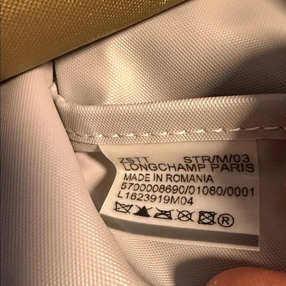 Longchamp nylon olive green top medium handle tote bag - Picture 5 of 7